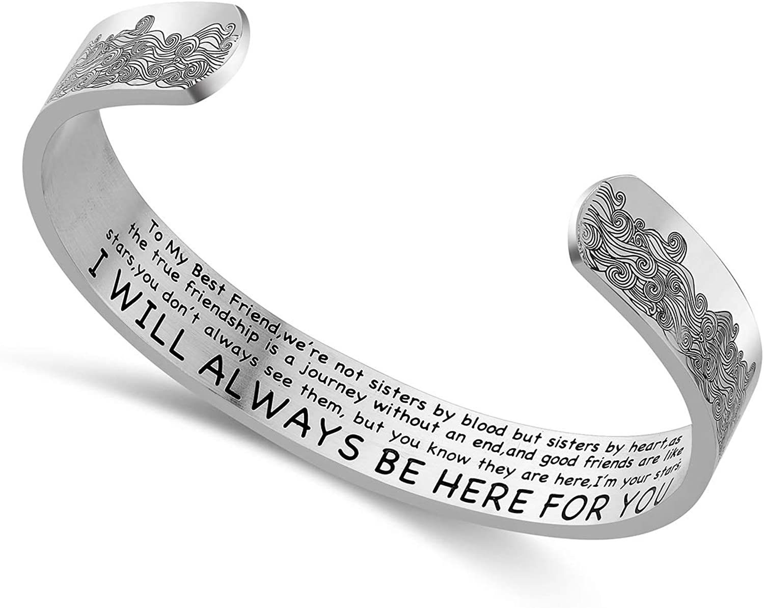 230816064825434_1 Sunflower Jewellery Sister Bracelet Gift Not sisters by blood but sisters by heart Jewelry Friendship Bracelet Best Friends Bangle Gift - Image 1